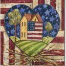 American Folk Heart Toland Art Banner