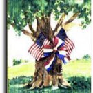 Patriotic Oak Toland Art Banner