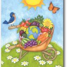 Wheelbarrow Bounty Toland Art Banner