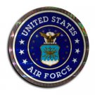 Air Force - 3"" Reflective Decal (Circular Seal)