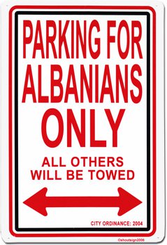 Albania Parking Sign