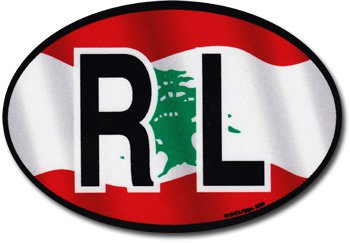 Lebanon Wavy Oval Decal