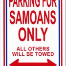 Samoa Parking Sign