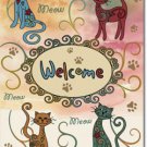 Meow Welcome Toland Art Banner