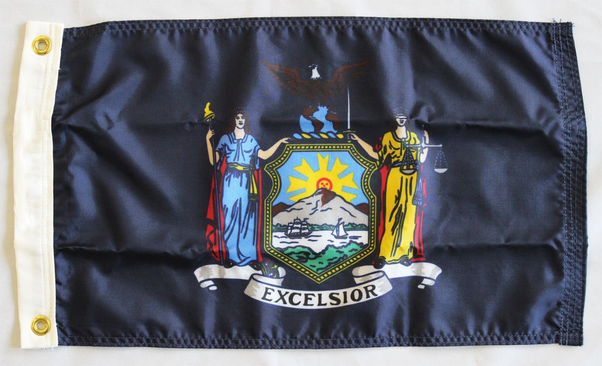 New York - 12""X18"" Nylon Flag