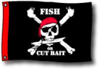 Fish Or Cut Bait - 12""X18"" Nylon Flag