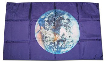 Earth - 2'X3' Nylon Flag (w/ pole hem)