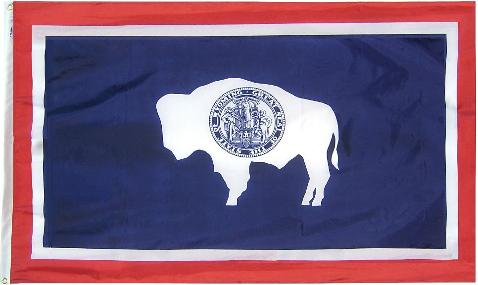 Wyoming - 2'X3' Nylon Flag