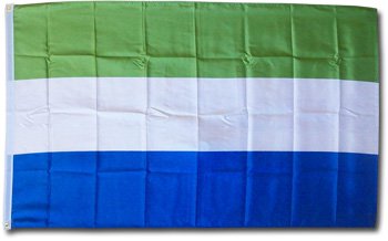 Sierra Leone - 3'X5' Polyester Flag
