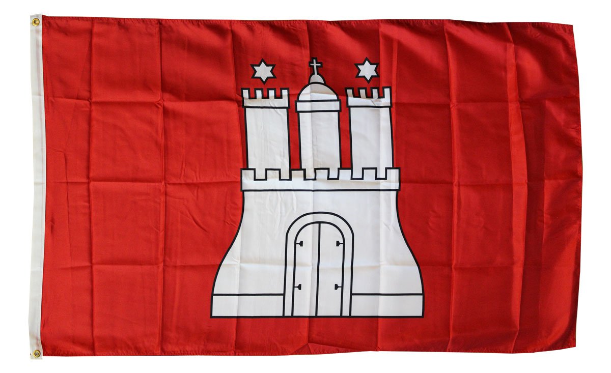 Hamburg - 3'X5' Polyester Flag (Civil)