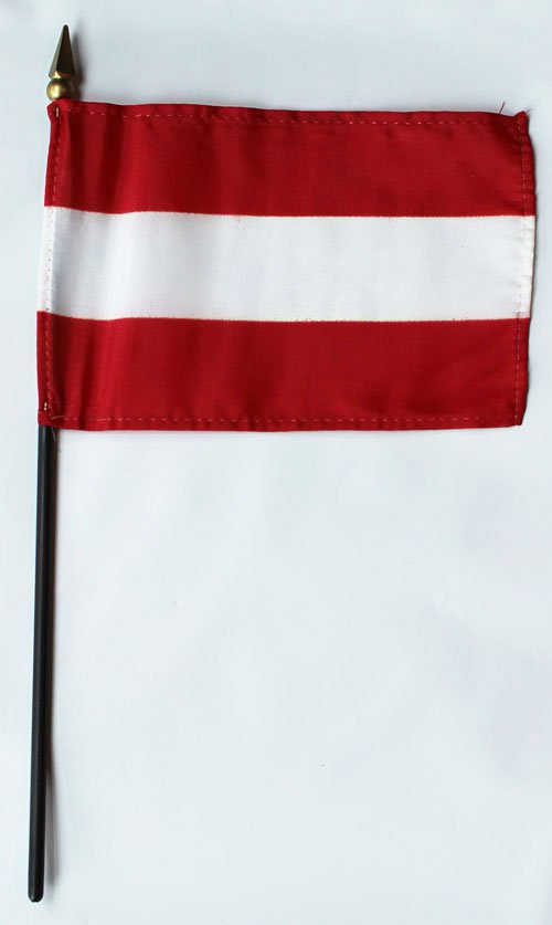 Austria - 4""X6"" Stick Flag