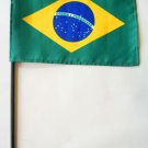 Brazil - 4""X6"" Stick Flag