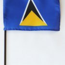 St. Lucia - 4"X6" Stick Flag