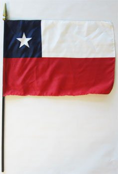 Chile - 8""X12"" Stick Flag