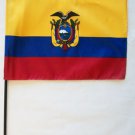 Ecuador - 8"X12" Stick Flag