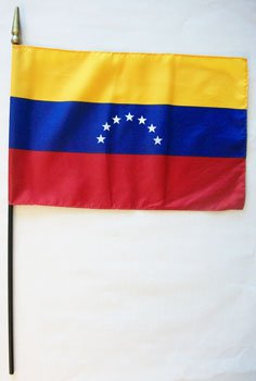 Venezuela (old-civil)- 8""X12"" Stick Flag