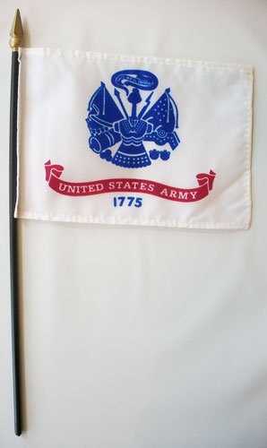 Army - 4""X6"" Stick Flag