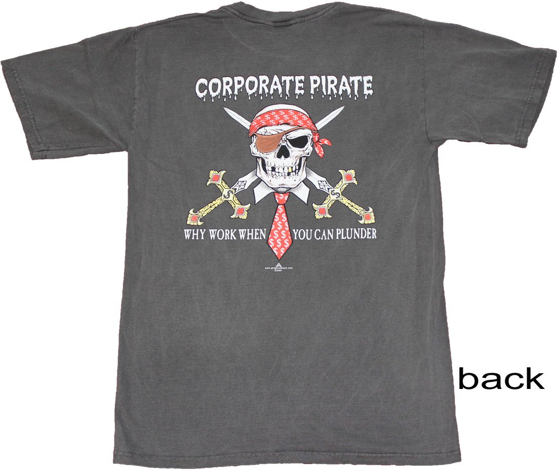Corporate Pirate Cotton T-Shirt (XXL)