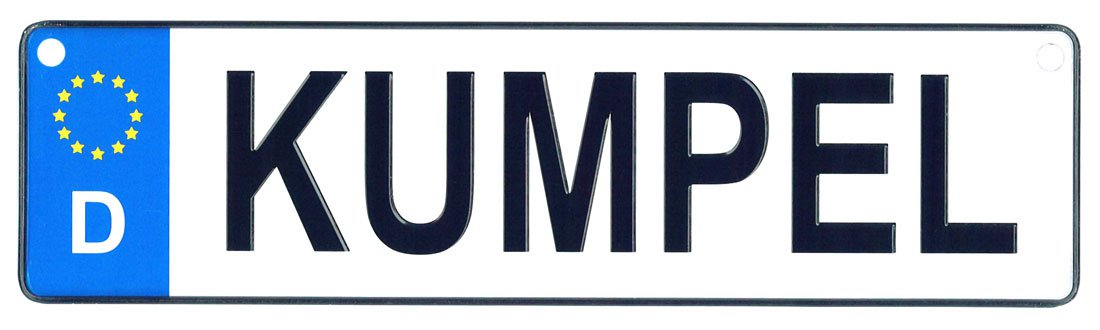 Kumpel - European License Plate (Germany)