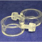 Mounting Rings (clear)- Stationary (for 1"" pole)