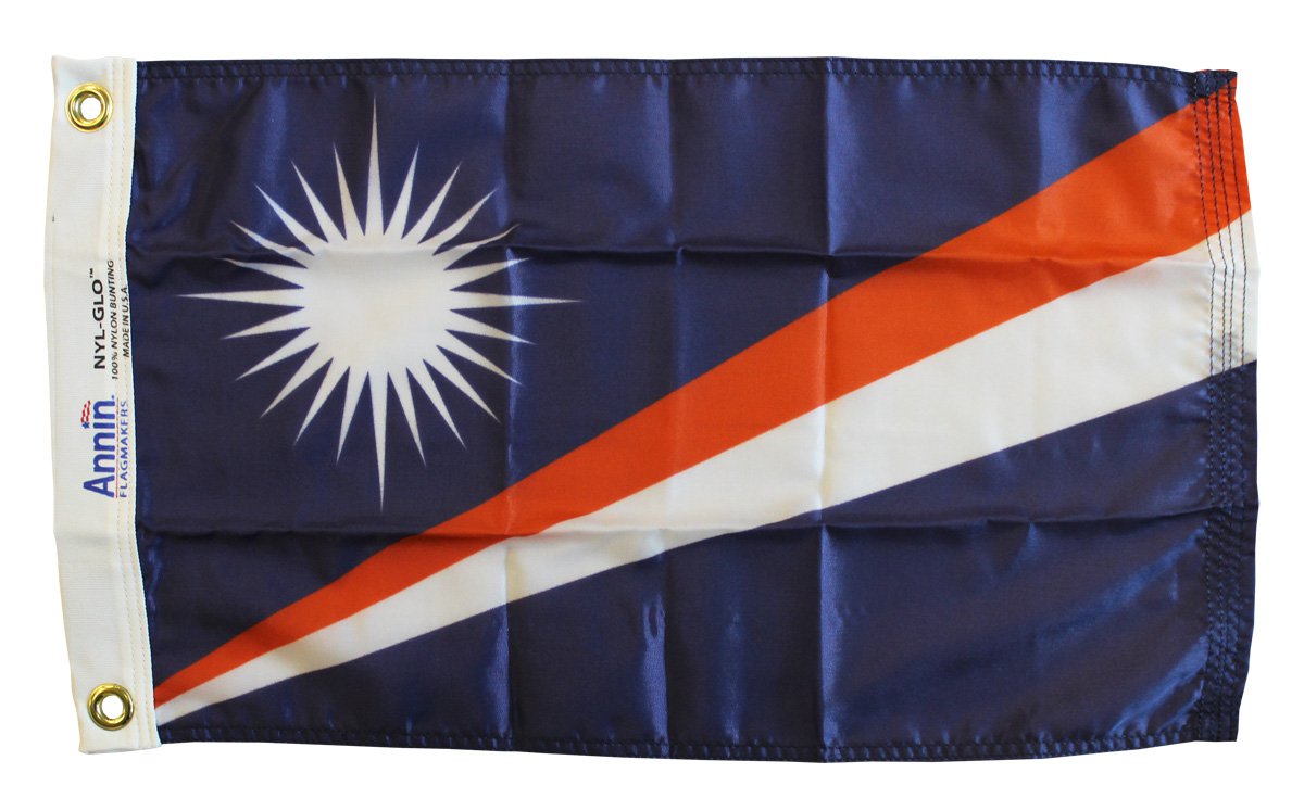 Marshall Islands - 12""X18"" Nylon Flag