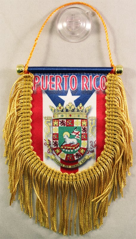 Puerto Rico Window Hanging Flag (Shield)