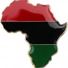 African American Cutout Flag Lapel Pin (Continent)