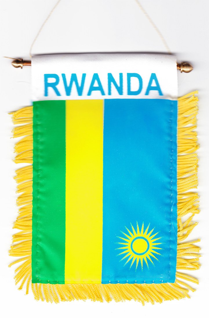 Rwanda Window Hanging Flag