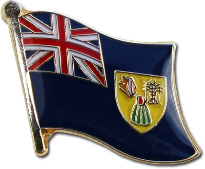 Turks and Caicos Flag Lapel Pin