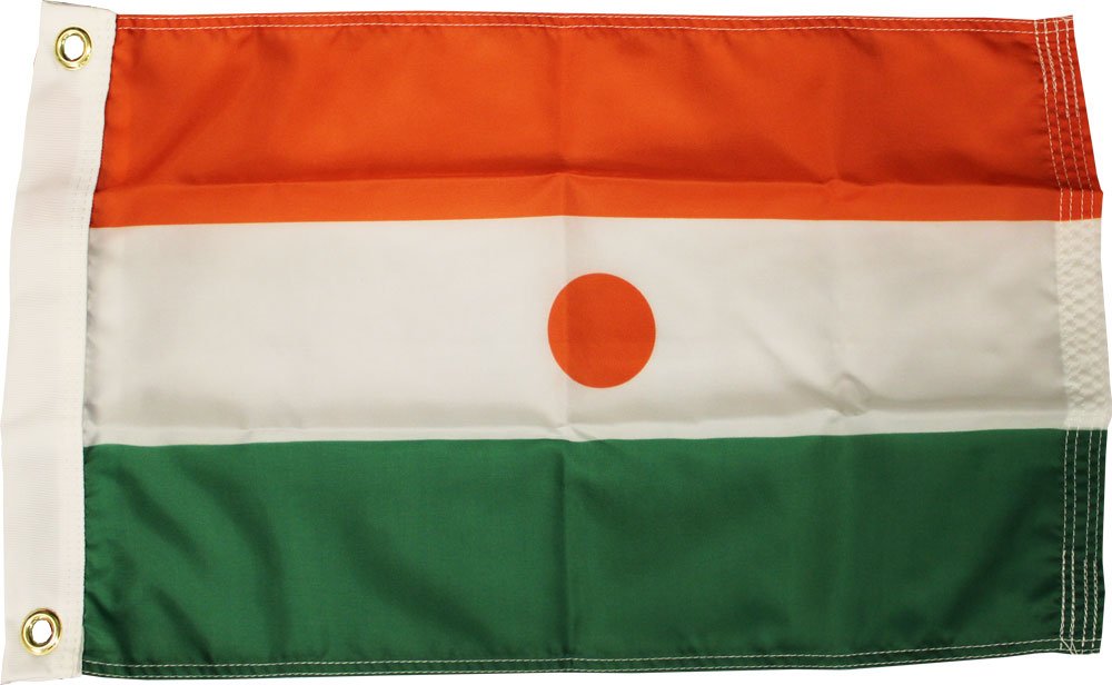 Niger - 12"X18" Nylon Flag