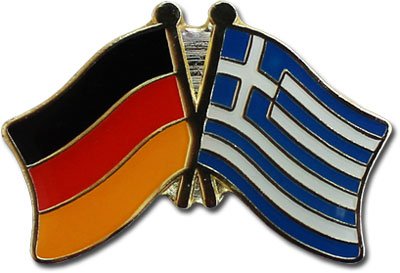 Germany Greece Friendship Lapel Pin
