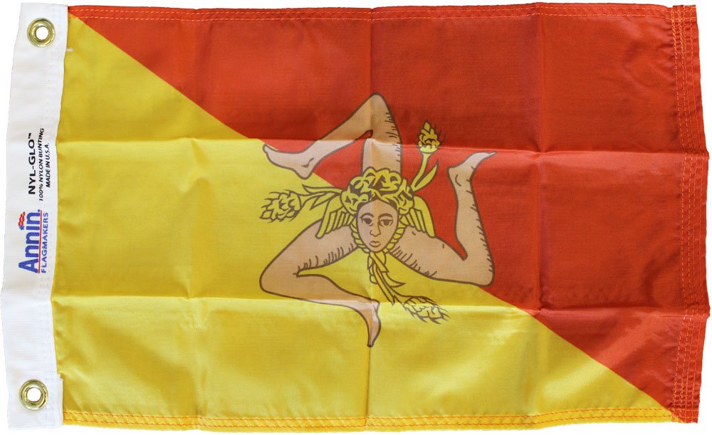Sicily - 12"X18" Nylon Flag
