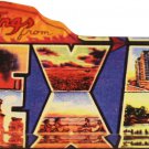 Texas Acrylic Postcard Magnet