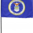 Air Force (Seal) - 8"X12" Stick Flag