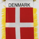 Denmark Window Hanging Flag