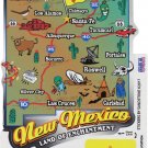 New Mexico State Map Die Cut Sticker