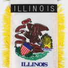 Illinois Window Hanging Flag