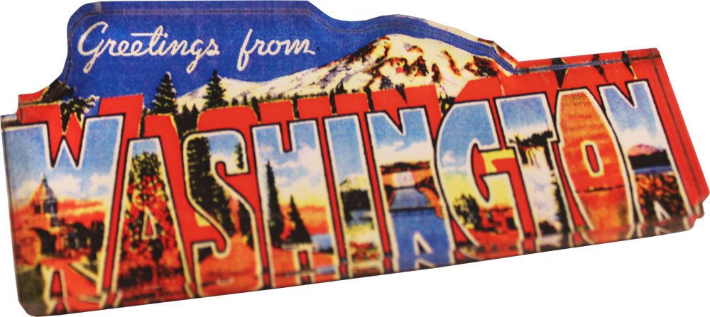 Washington Acrylic Postcard Magnet