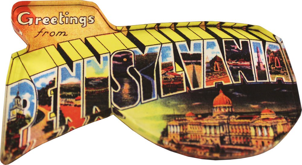 Pennsylvania Acrylic Postcard Magnet