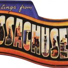 Massachusetts Acrylic Postcard Magnet