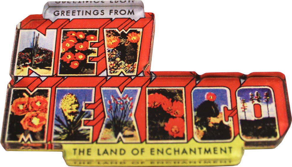 New Mexico Acrylic Postcard Magnet