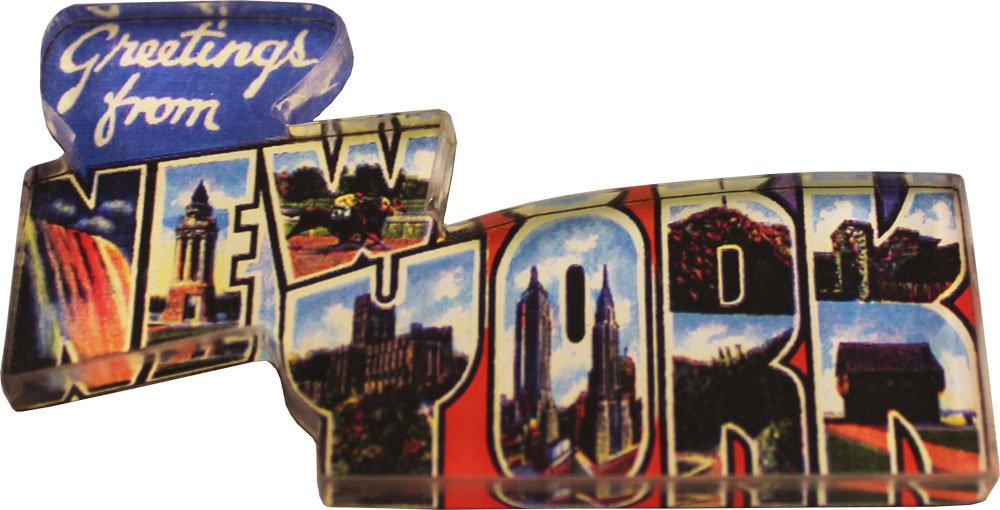 New York Acrylic Postcard Magnet