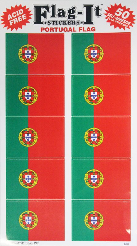 Portugal 50 Count Sticker Pack