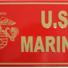 Marines License Plate (Red) Marines License Plate (Red)