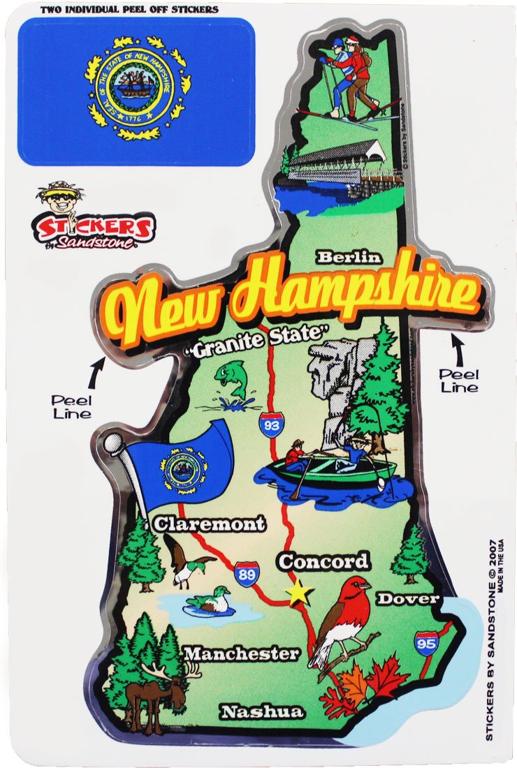 West Virginia State Map Die Cut Sticker