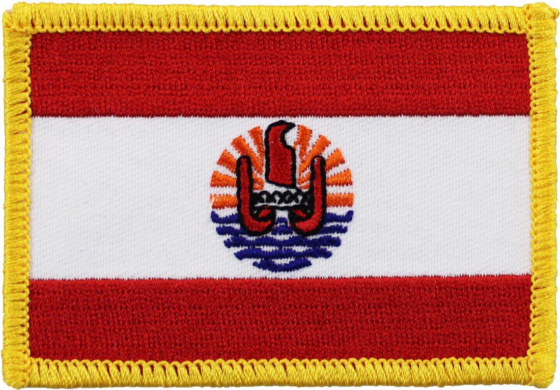 French Polynesia Rectangular Patch