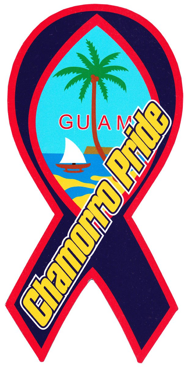 Guam Magnet - 4" x 8" Ribbon Magnet