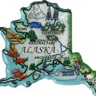 Alaska Acrylic State Map Magnet