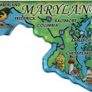 Maryland Acrylic State Map Magnet