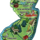 New Jersey Acrylic State Map Magnet